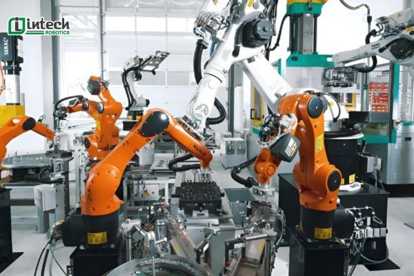 Nguyên lý hoạt động của Robot xếp bao cánh tay đơn