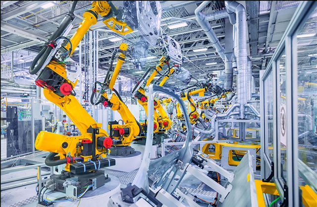 Robot cộng tác trong sản xuất thông minh